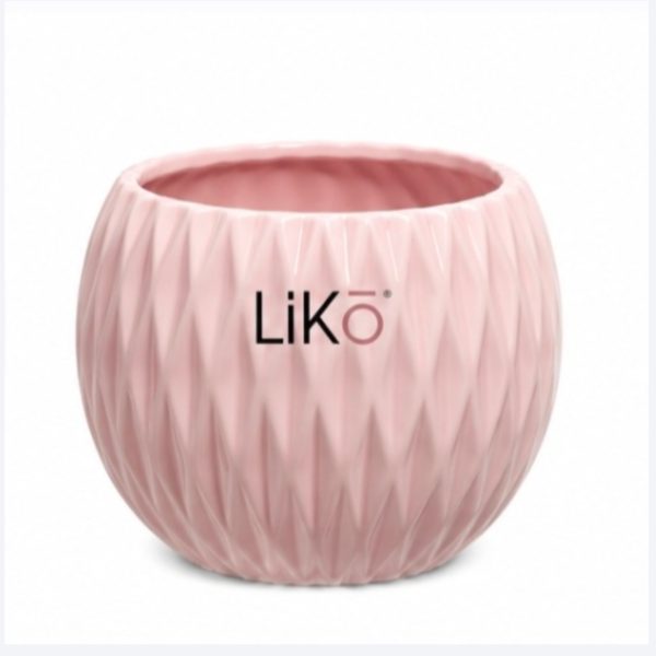 Vaso Portacandele “Likò”OSLO Rosa  – Design Decorativo Moderno
