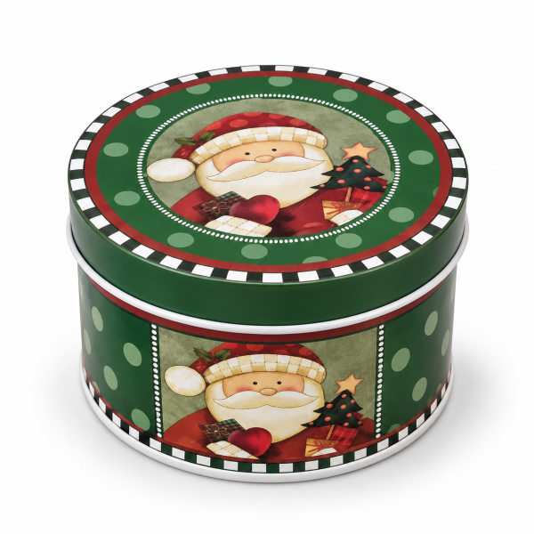 Scatola Natalizia in latta Christmas Vintage